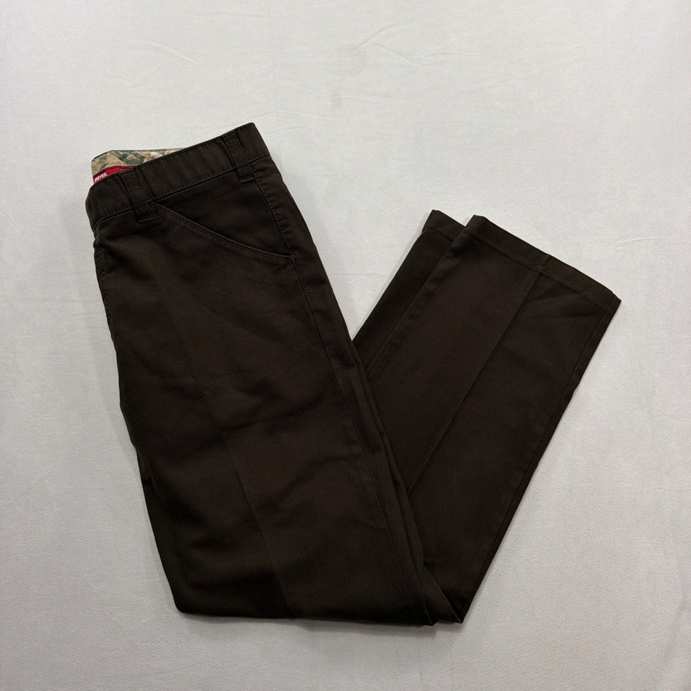 Meyer Pants Chicago Modern Comfort Organic Cotton Stretch Brown Mens 34x30.5